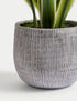 Artificial Natural Lily in Textured Pot